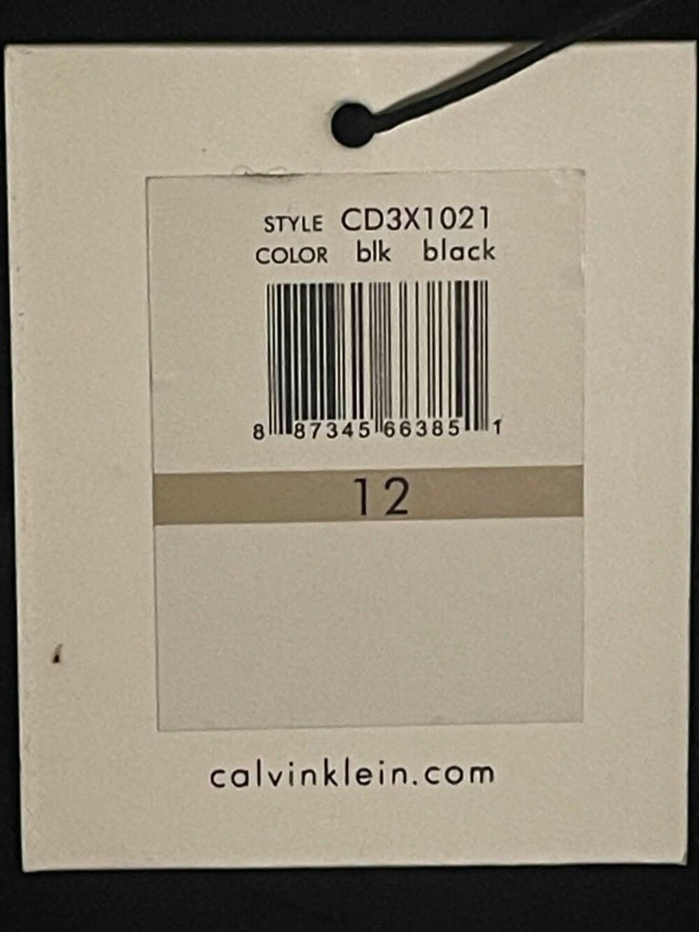 Women’s Calvin Klein NWT Black A-Line Dress, Size 12 - Picture 5 of 9